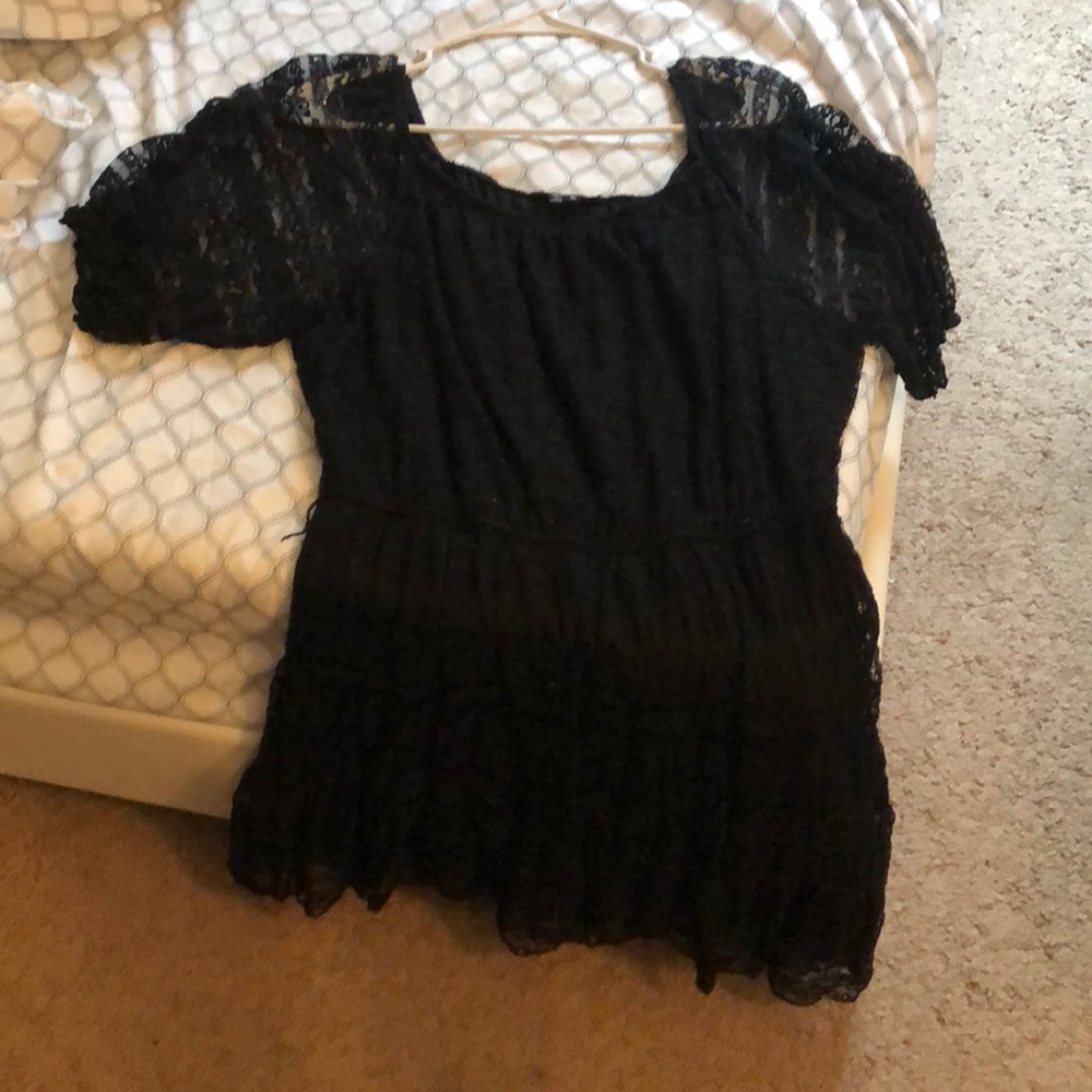 Black lace dress